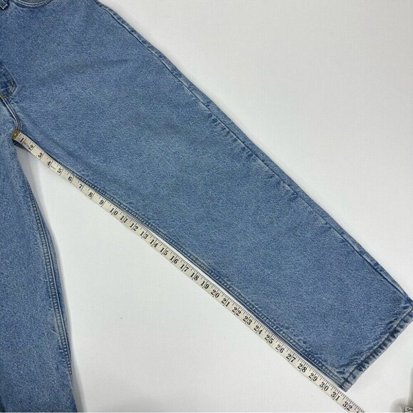 Carhartt Men's Blue Plaid-Lined Tactical Relaxed Straight Leg Jeans W36/L31 - Picture 9 of 13